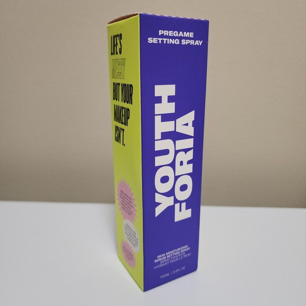 NIB Youthforia Pregame Setting Spray - Skin Moisturizing Serum Mist (3.38 oz)